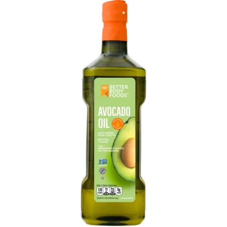 16.7 oz bottle of avocado oil from Better Body Foods